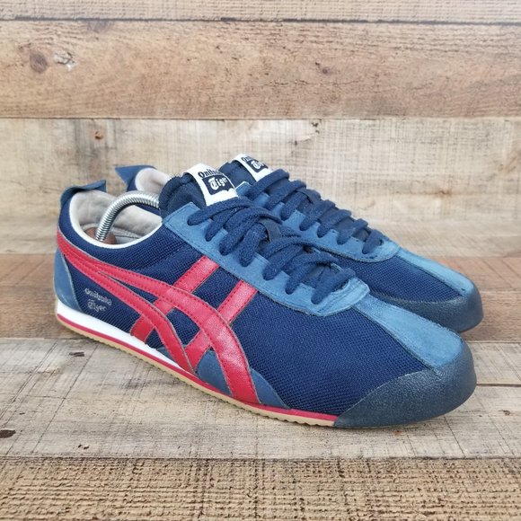 Onitsuka Tiger by Asics Other - Asics Onitsuka Tiger Men Sz 8 Blue Red Retro Sneakers Casual Classic Low D203N